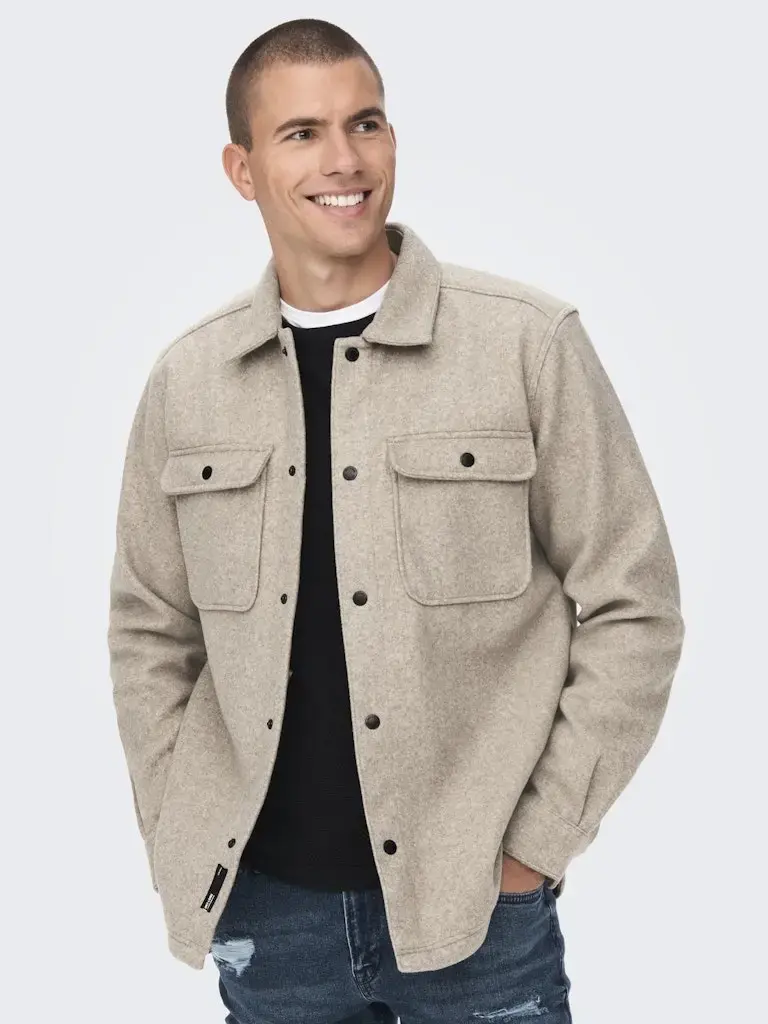 Ash Overshirt - Chinchilla