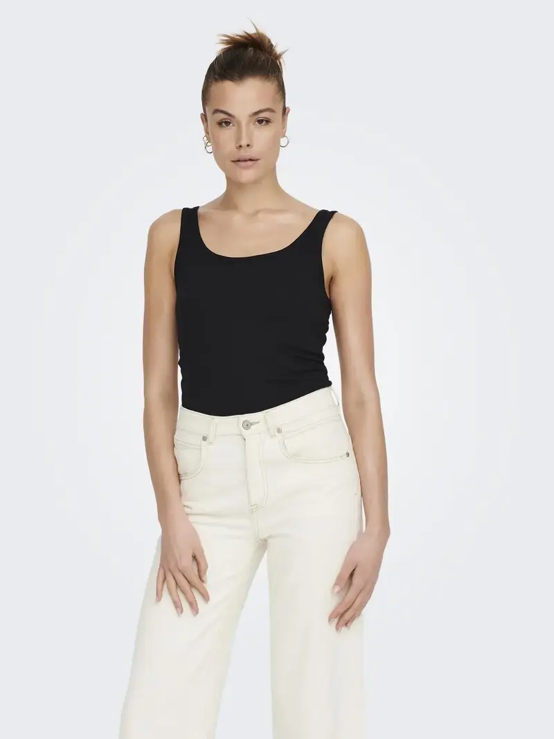 Ava Tank Top - Black