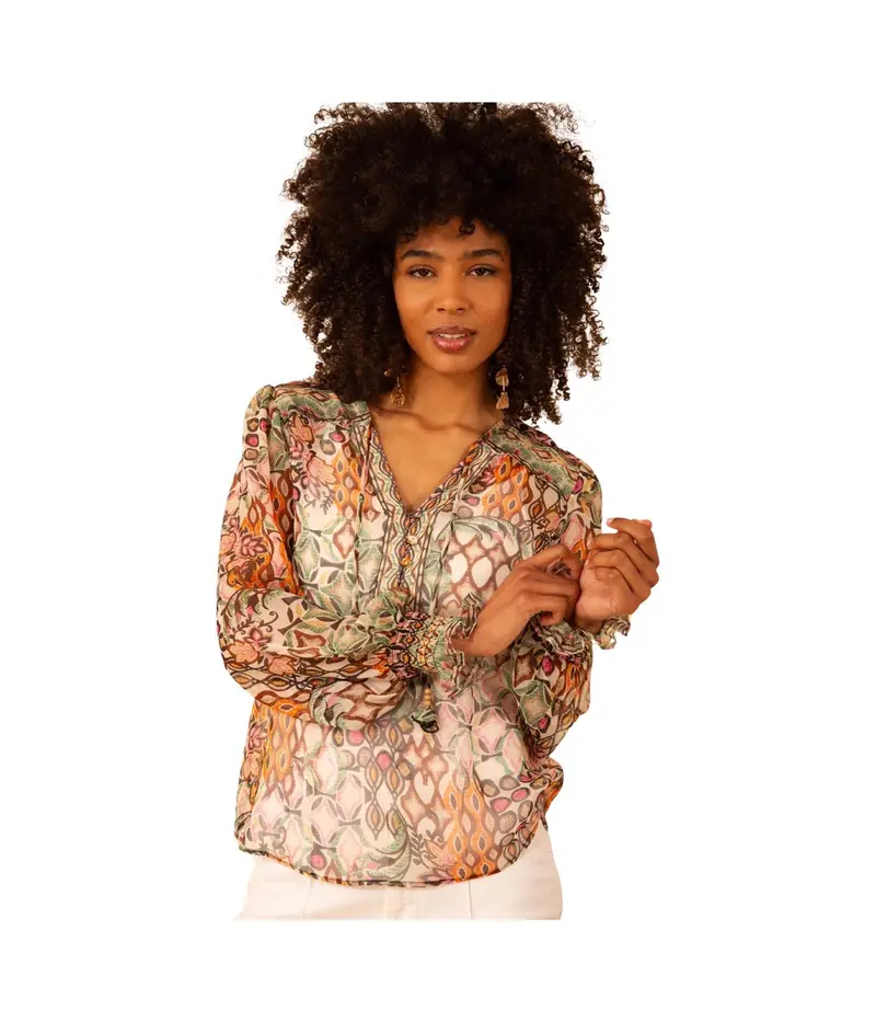 Beige Jocelyn Blouse