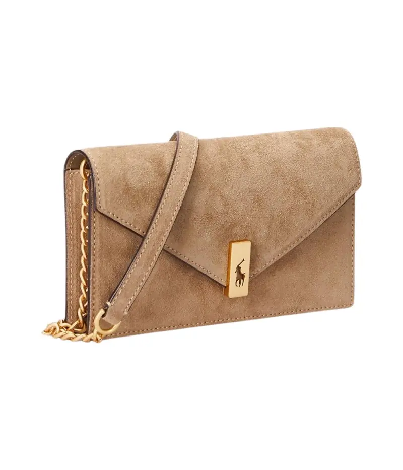 Beige Wallet on a Chain small