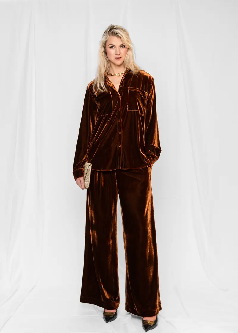 Bijou fløyel bluse