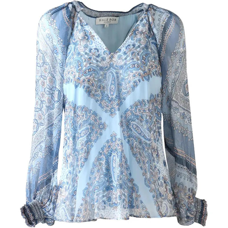 Blå August Blouse
