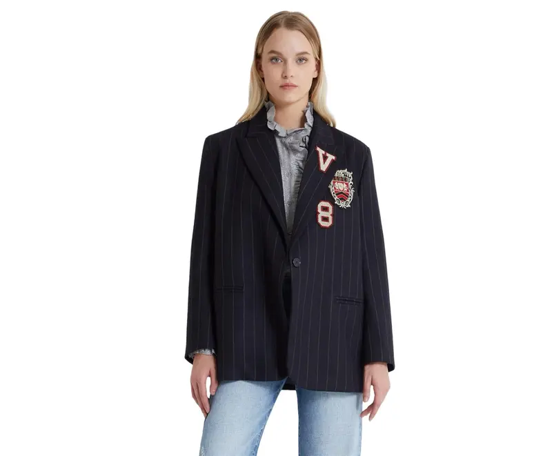 Blå blazer