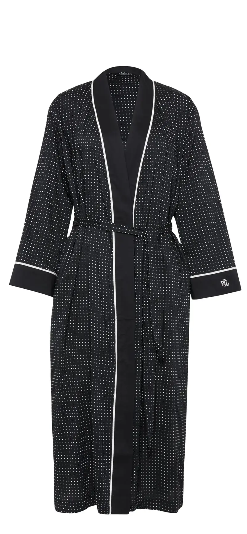 Black Long Kimono Robe