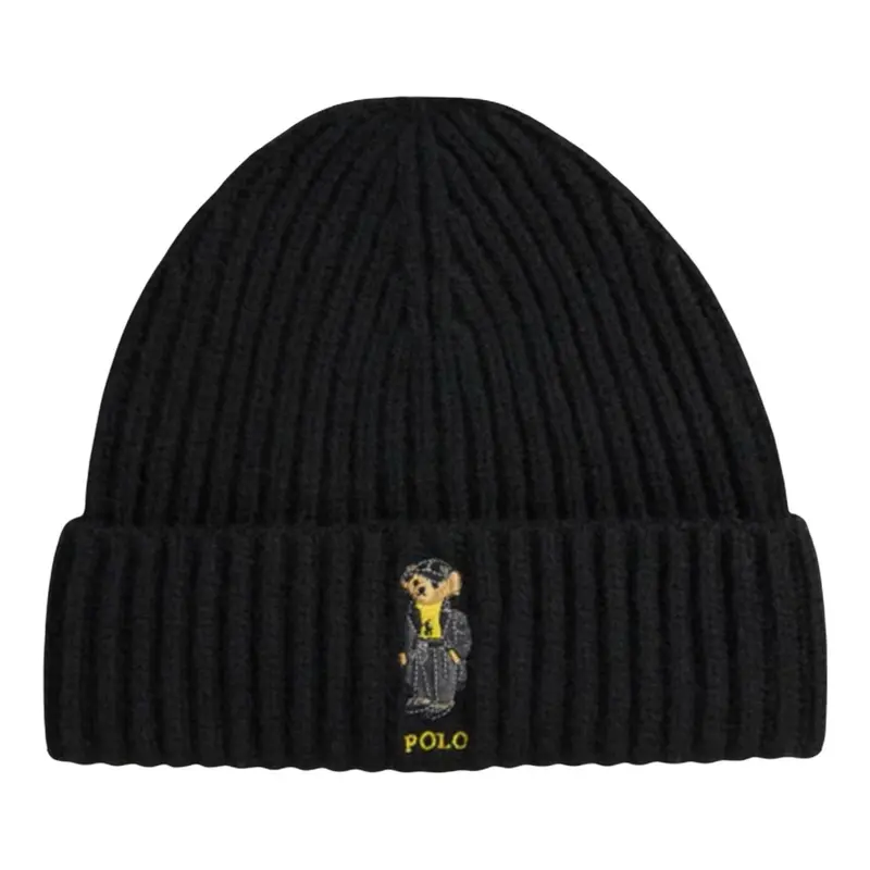 Black Sport Bear Hat