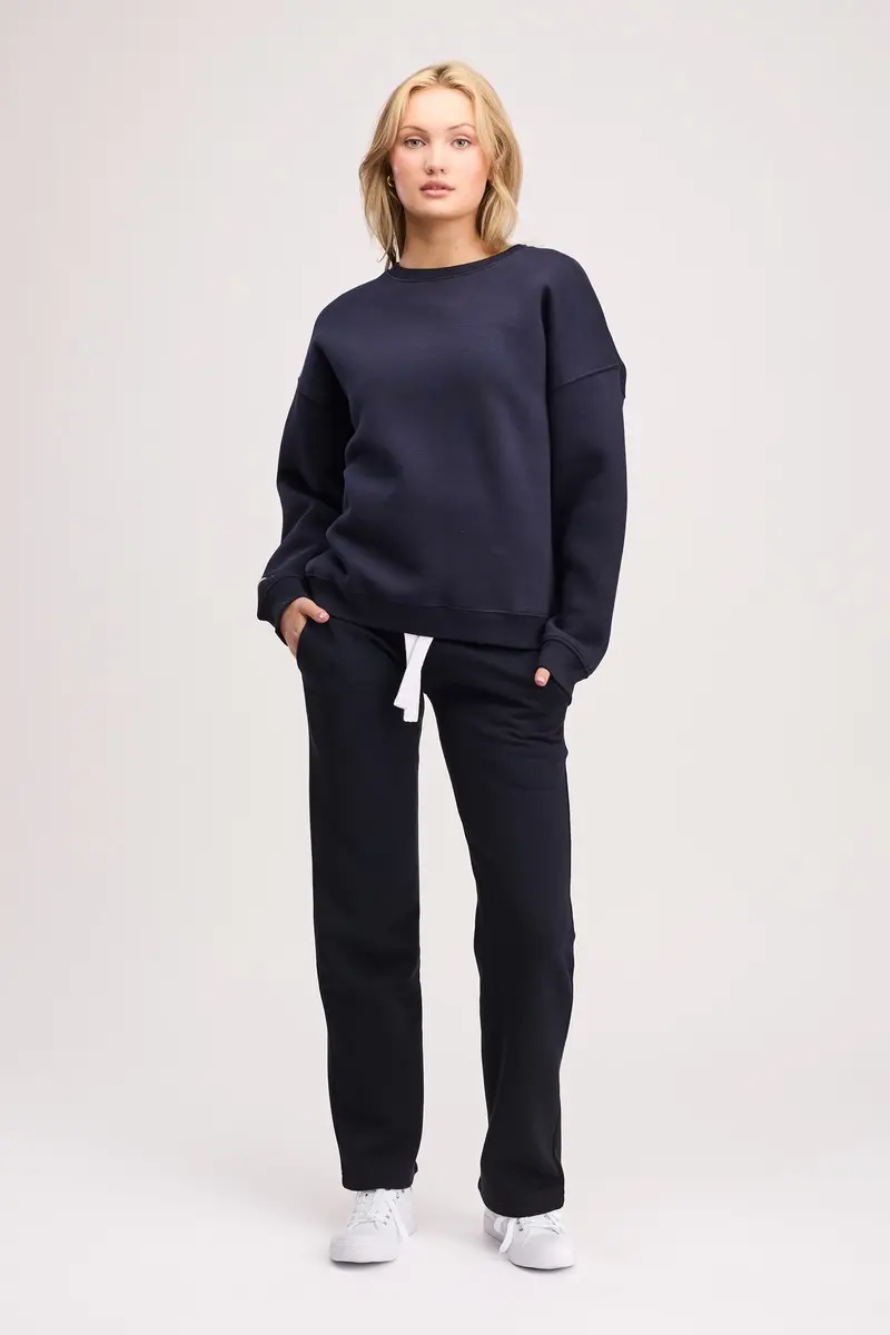 Boxed Crewneck Navy