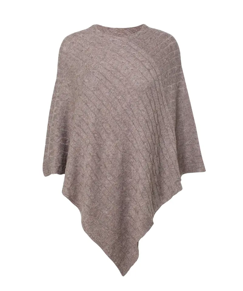 Brun Carrie Poncho