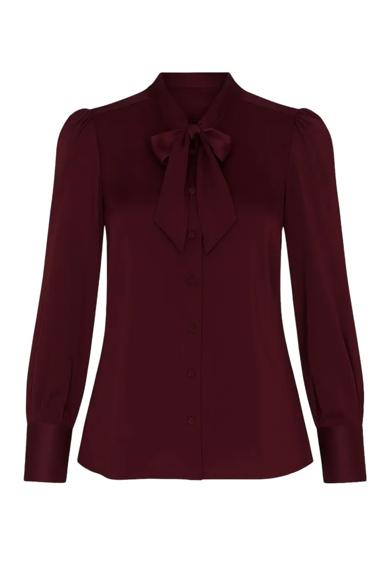Burgunder Hilda Blouse