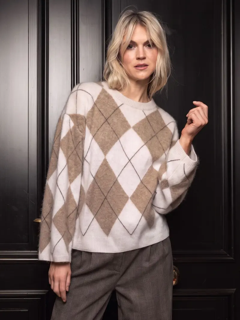 Cassidy argyle ull genser
