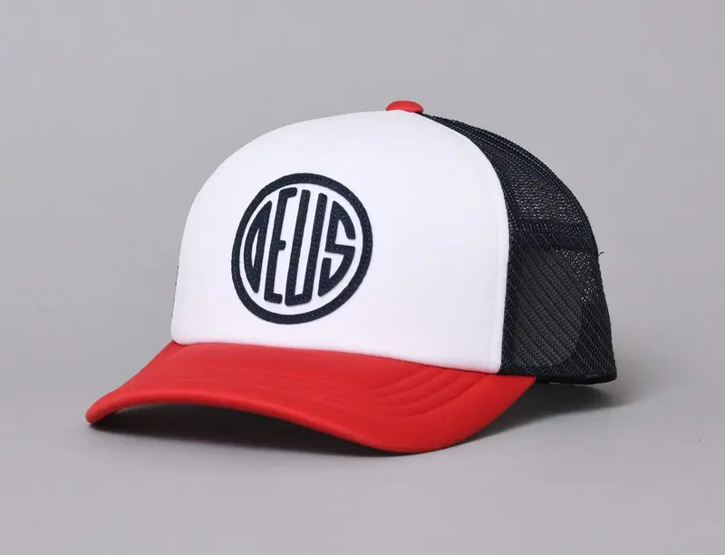 Deus Pill Trucker Red Navy