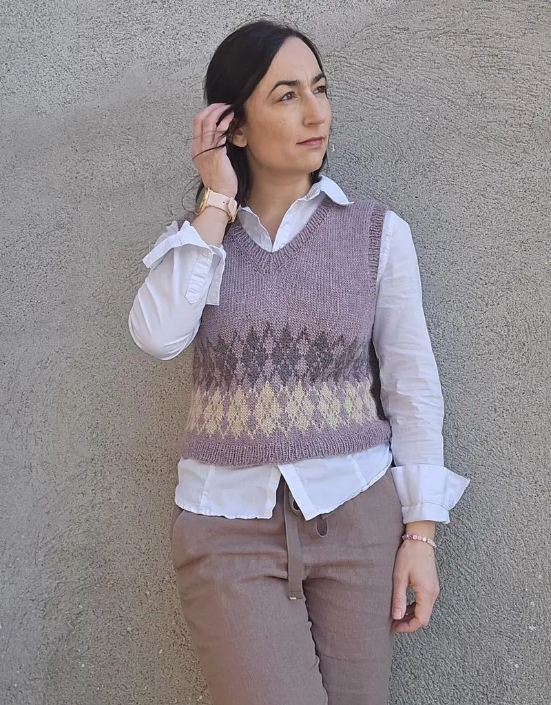 Diamond V-vest