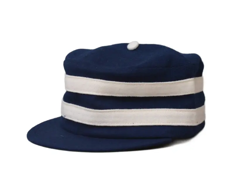 Ebbets Pill Box Cap Navy/White