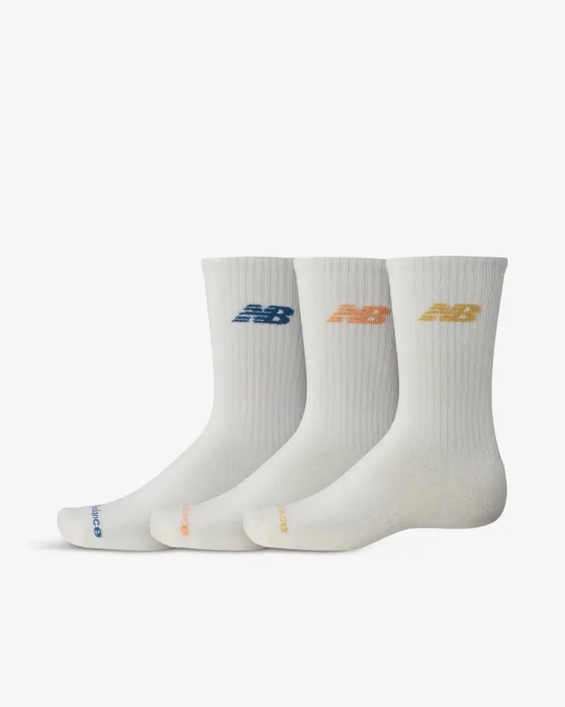EVERYDAY 3-PACK CREW - CREAM/MULTI