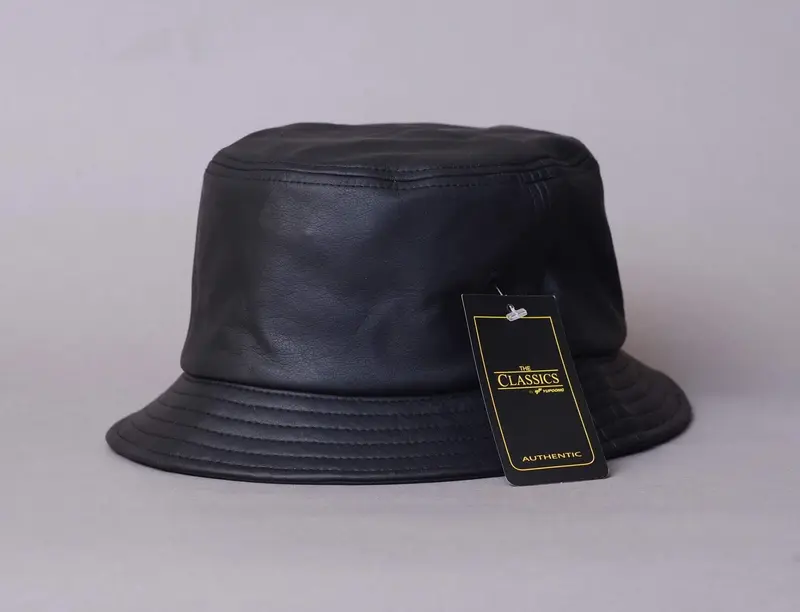 Flexfit Bucket Black "Leather"