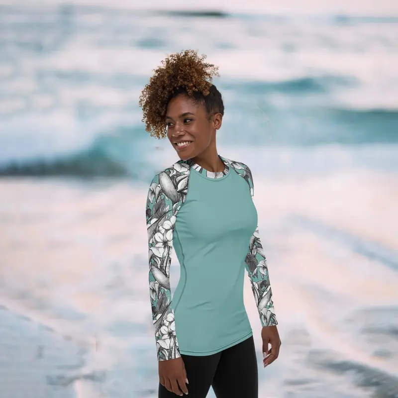Floral Rash Guard
