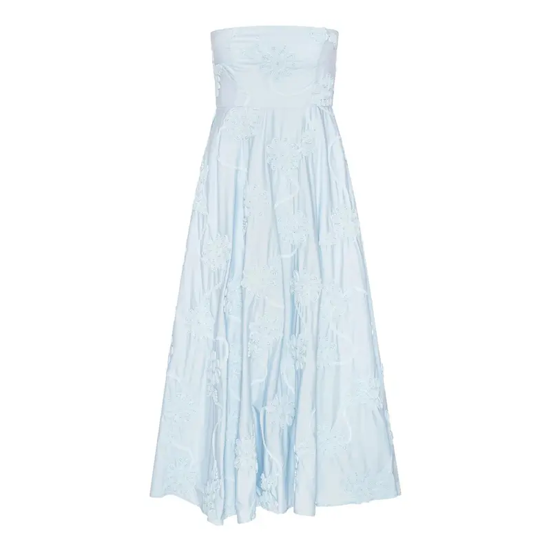 Flower Strapless Dress