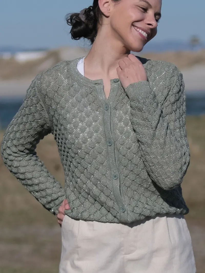 Glow Cardigan Spring Green