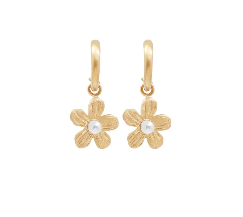 Gold Flower earrings