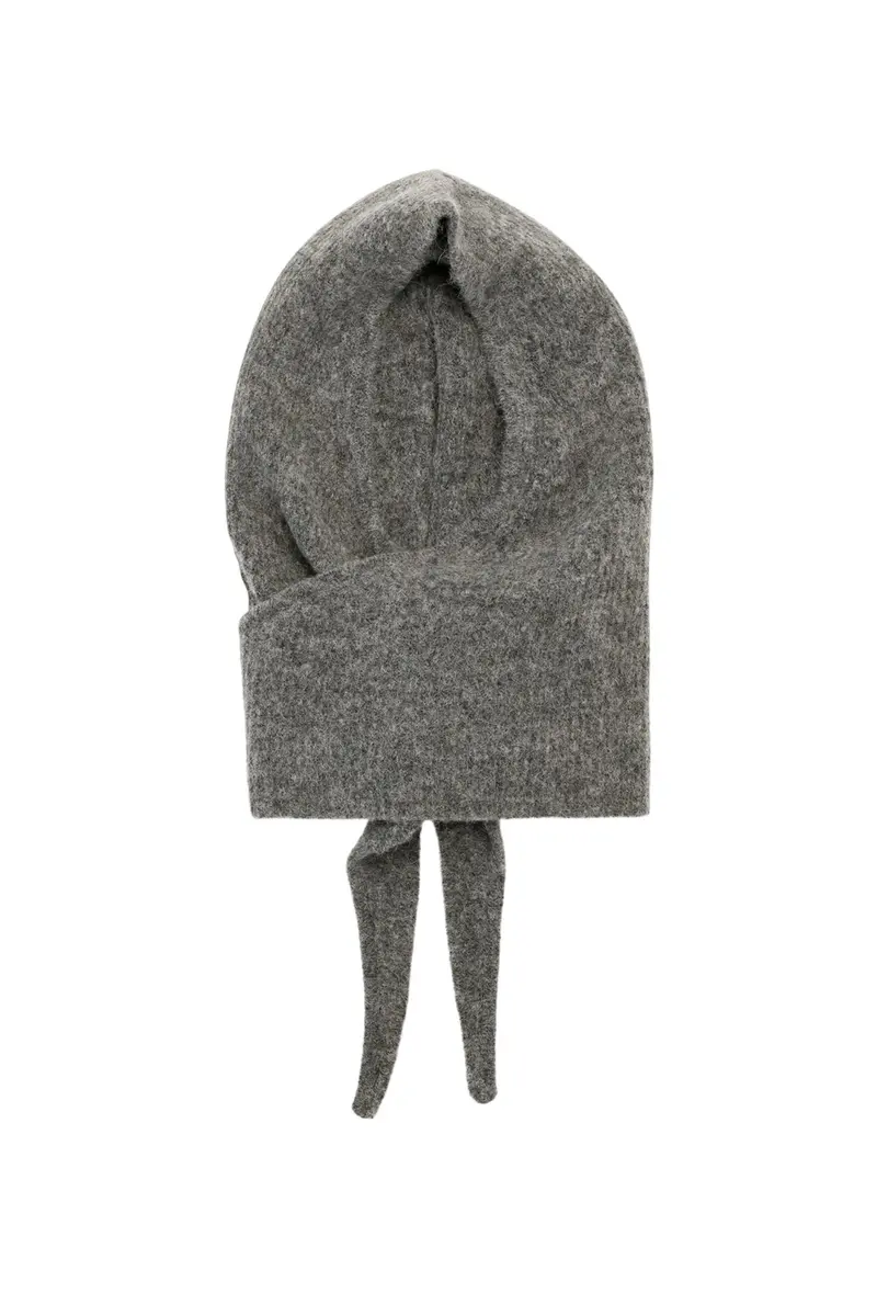 Grå Soft Wool Balaclava
