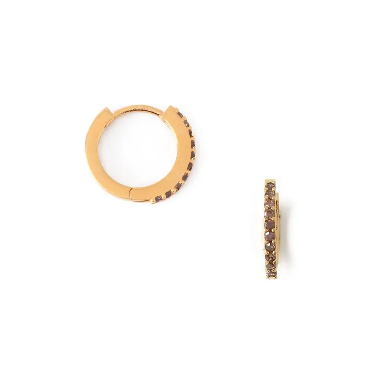 Gull Topaz Pave Huggie