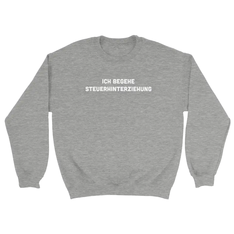 ICH BEGEHE STEUERHINTERZIEHUNG PULLOVER