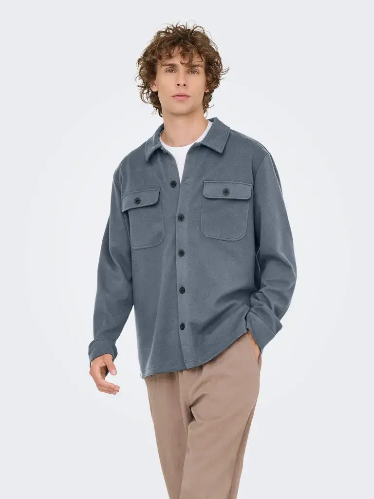 Kodyl Overshirt - Blue Nights Pattern