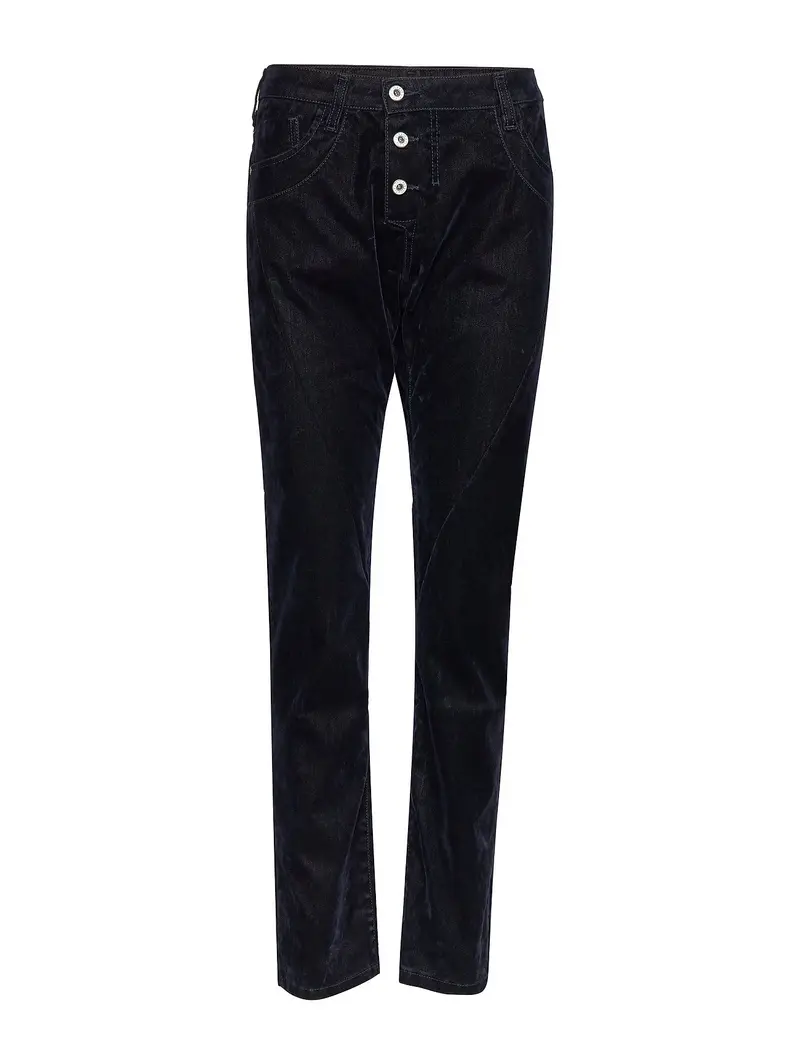 Longcut Denim Velour