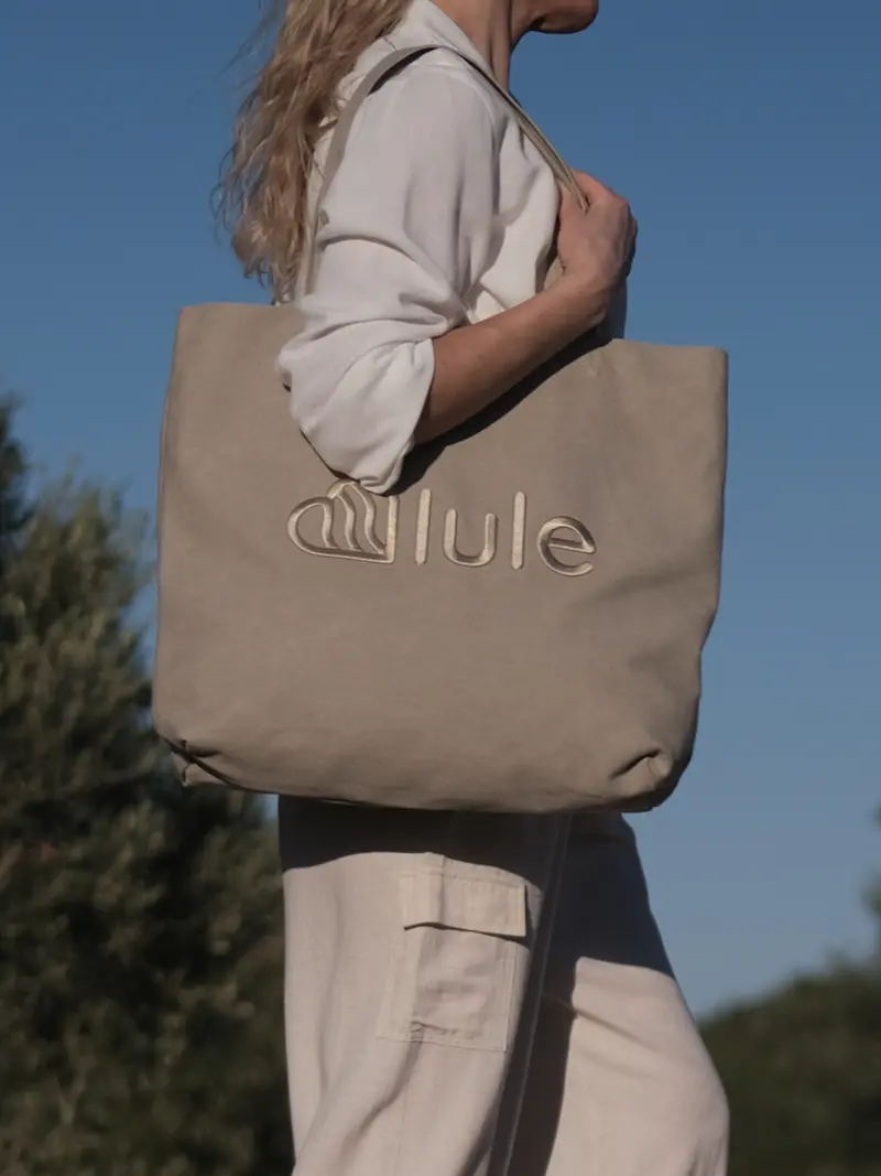 Lule Canvas Shopper Sand