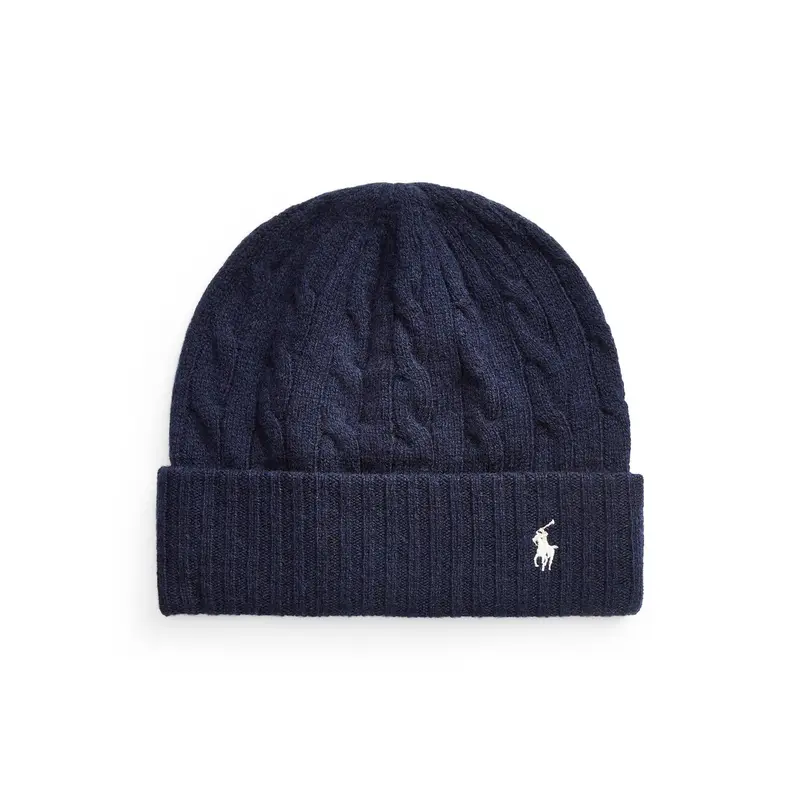 Marineblå Classic cabel hat