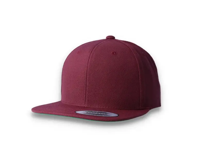 Maroon Snapback Cap - Yupoong 6089M