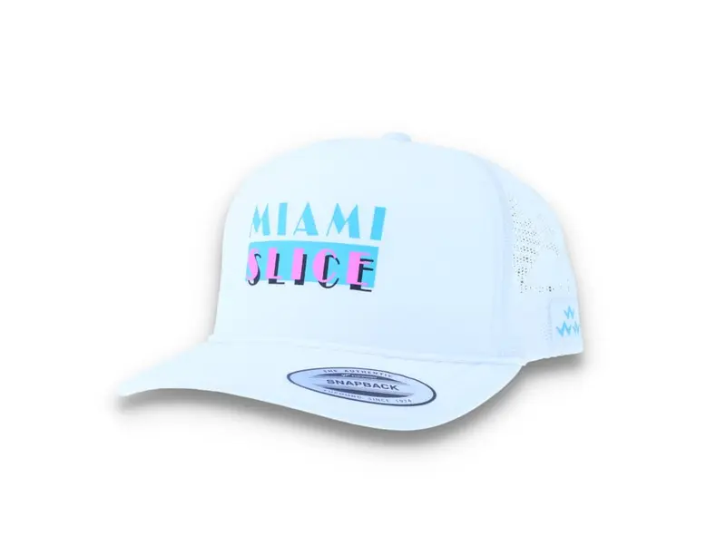 Miami Slice Trucker Cap White