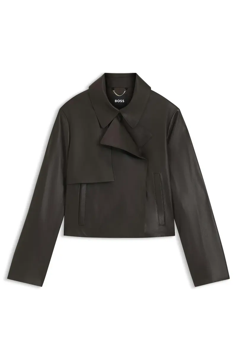 Mørkebrun Sarcae Leather Jacket