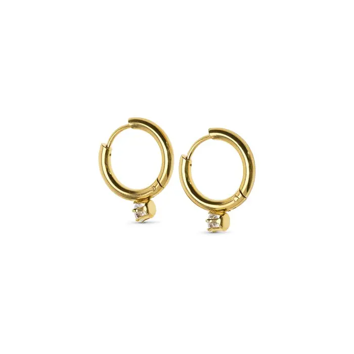 Oline Crystal Hoop Earrings