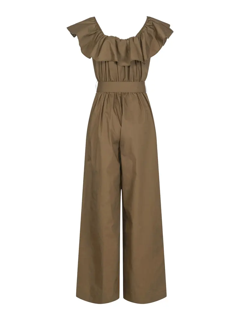Olive Ruffle jumpsuit