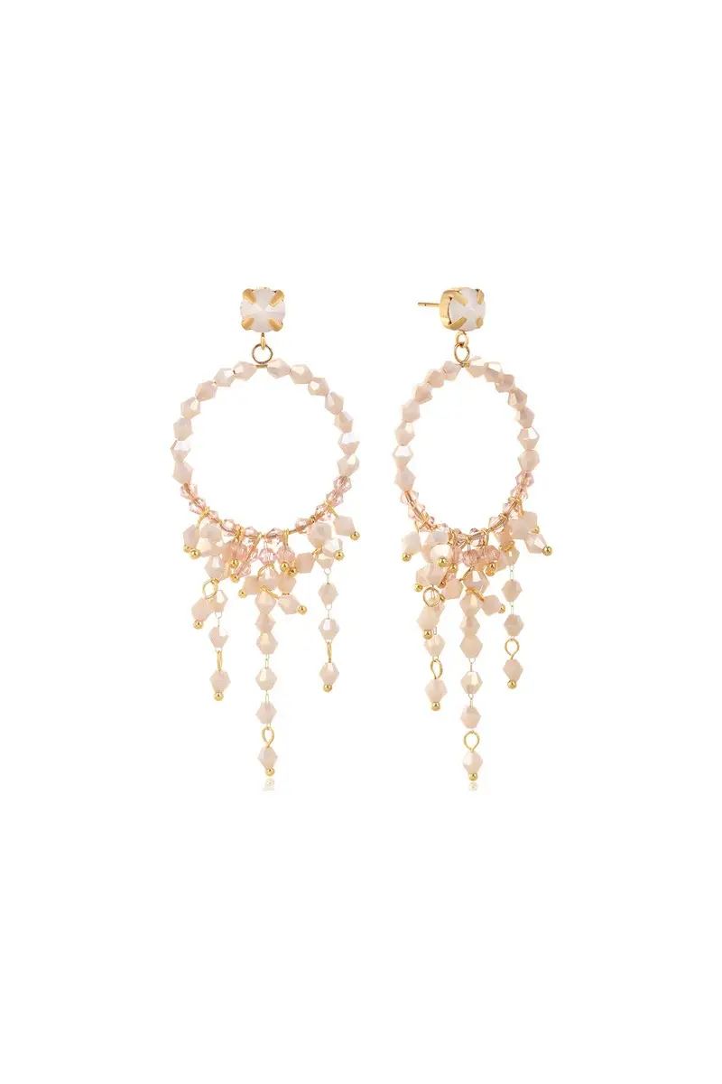 Peach Chandelier earrings