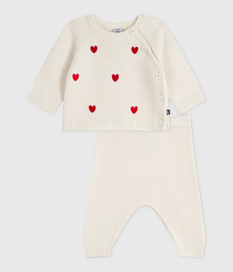Petit Bateau 2 delt sett Ull/Bomull