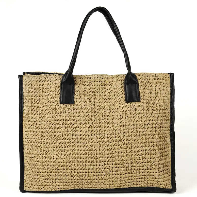 Raffia arbeidsveske dame