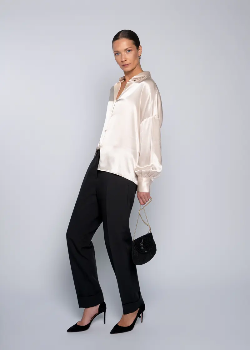 Serena satin bluse