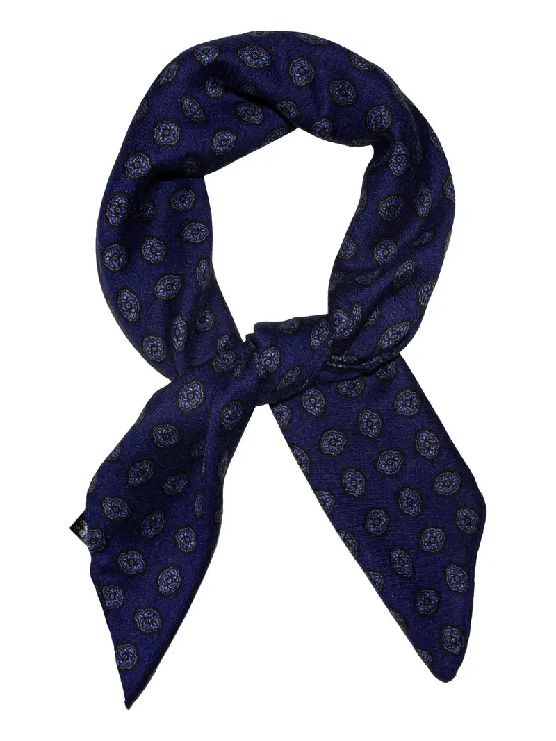 Skjerf 169078 - Navy Blomstret