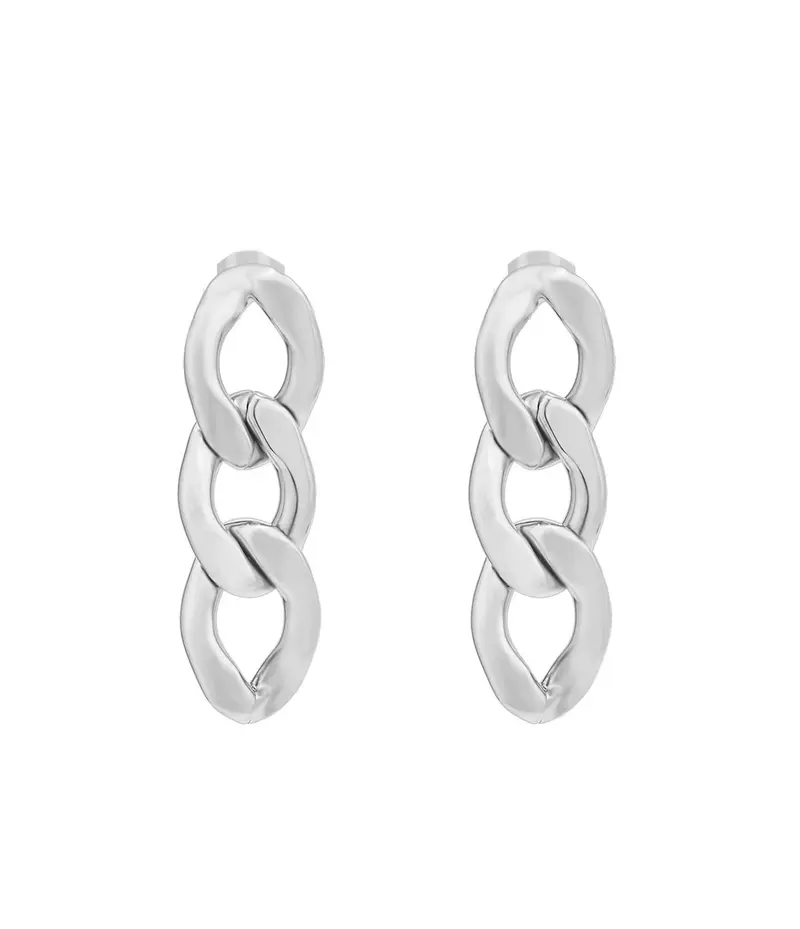 Sølv Milano chain earring