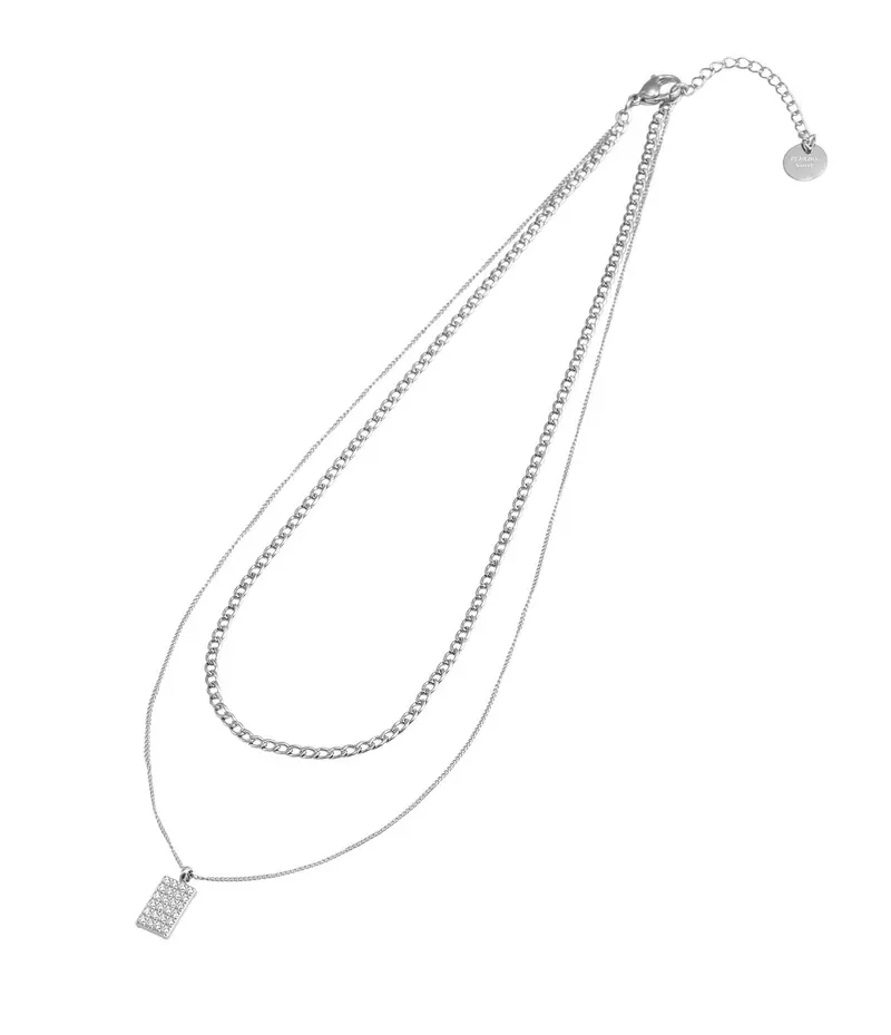 Sølv Terry double chain necklace