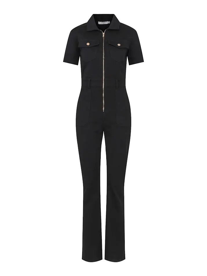 Sort 70ties Jumpsuit