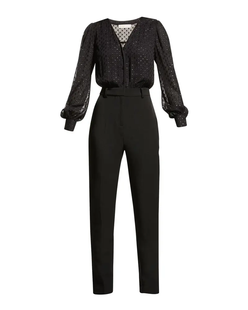 Sort Crincle Dots jumpsuit