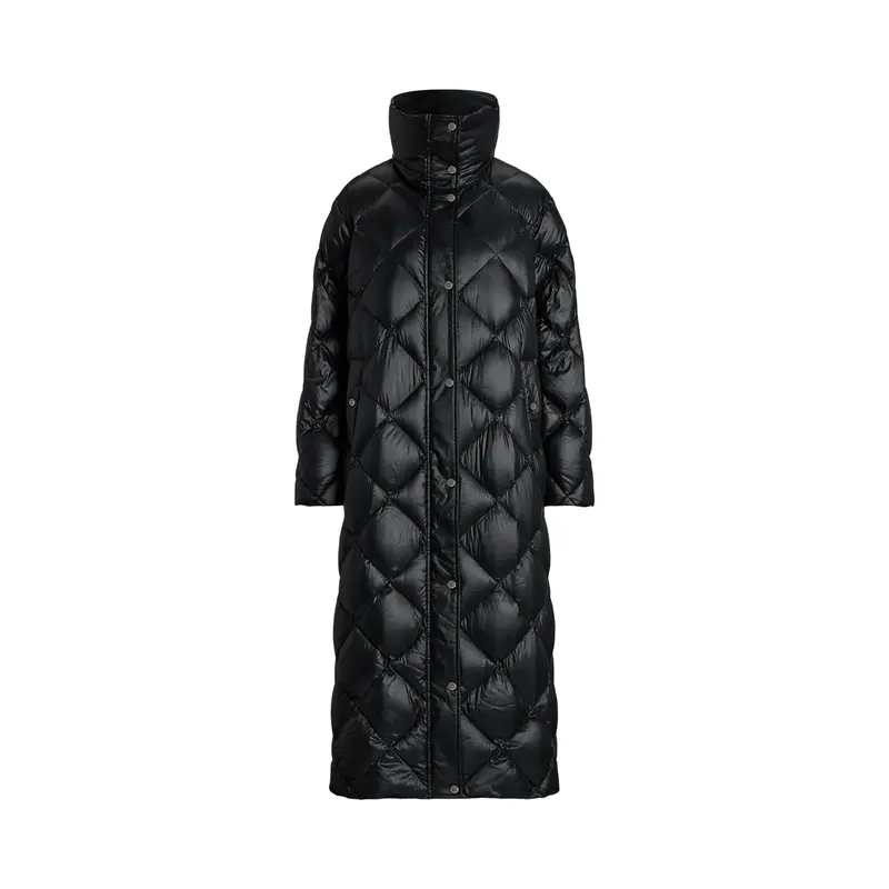 Sort Diamant Maxi Coat