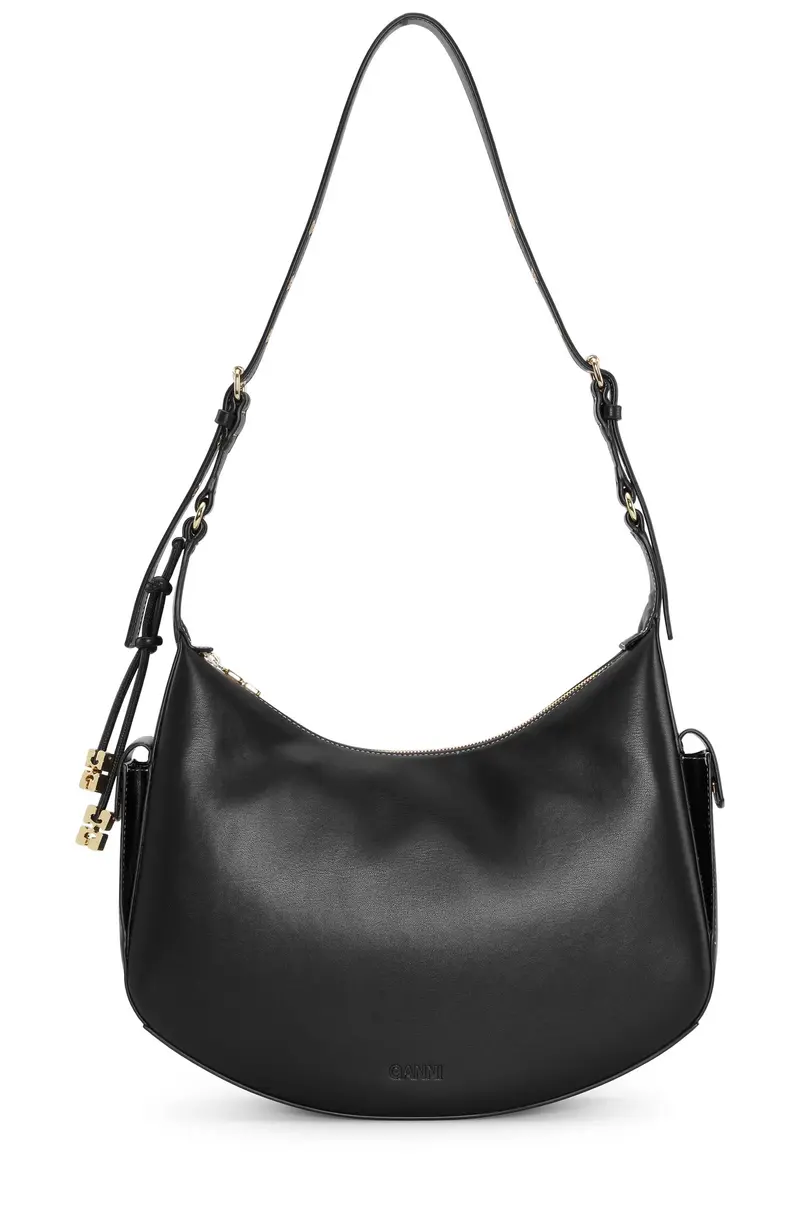 Sort Ganni Large Hobo