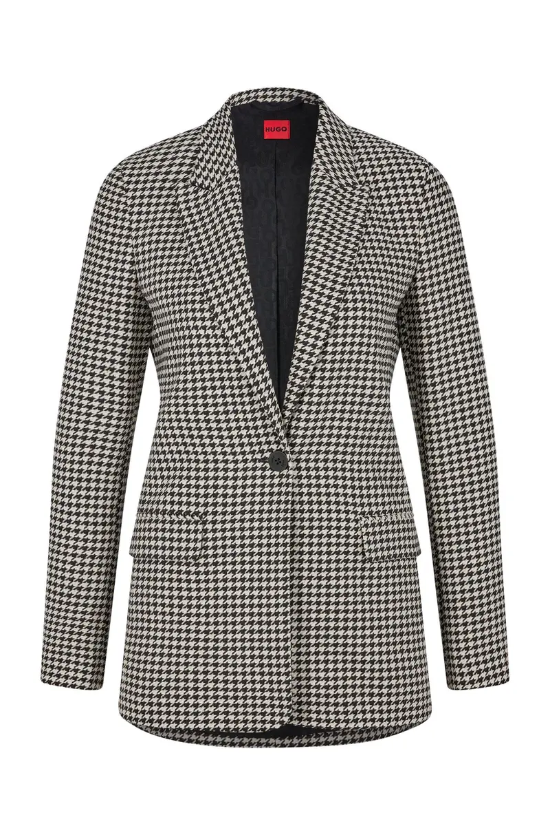 Sort/hvit Aselana blazer