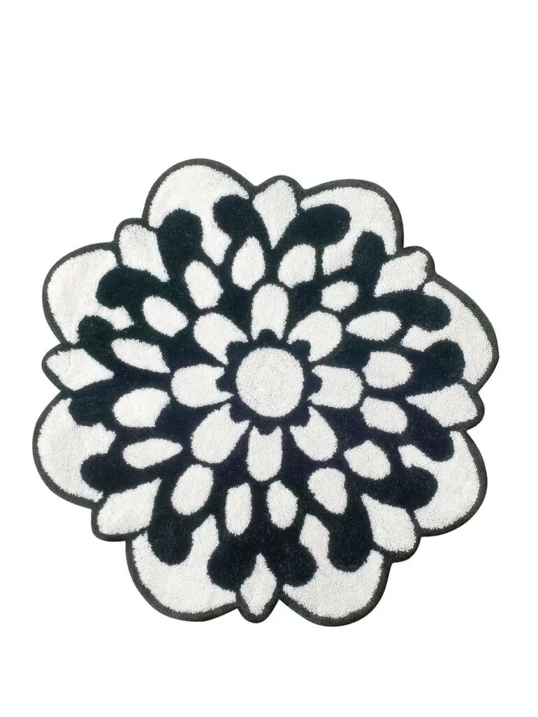 Sort/Hvit Otil Bath Mat
