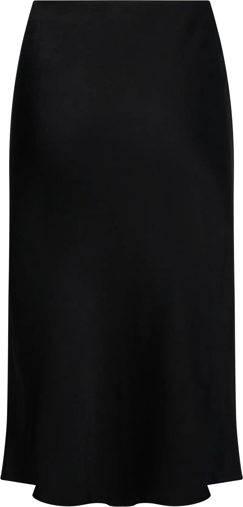 Sort Pull On Midi Skirt