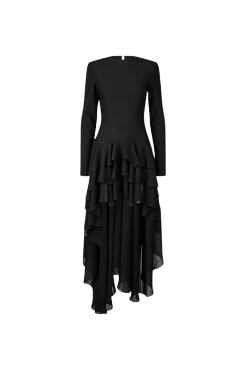 Sort Ruffle Train Dress