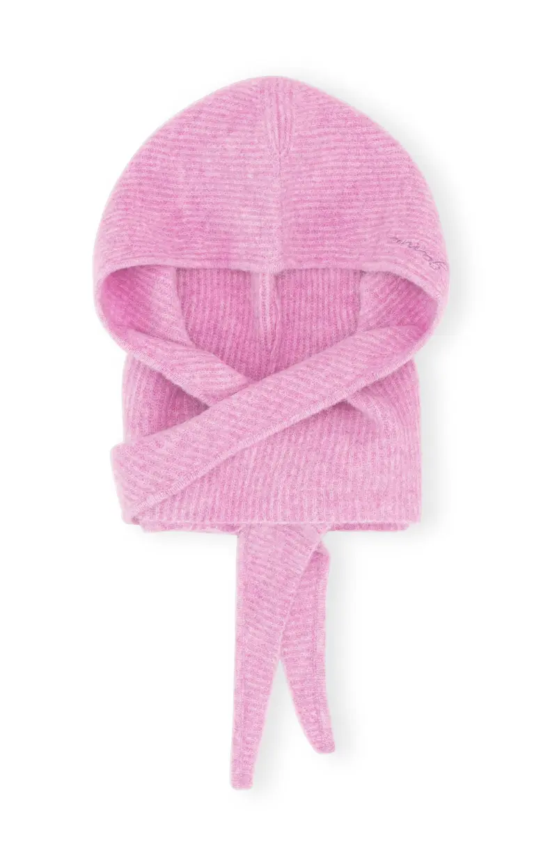 Sort Soft Wool Balaclava